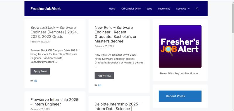 FresherJobAlert.in – Job Platform for New Talent